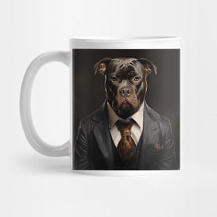 Staffordshire Bull Terrier Dog in Suit Mug